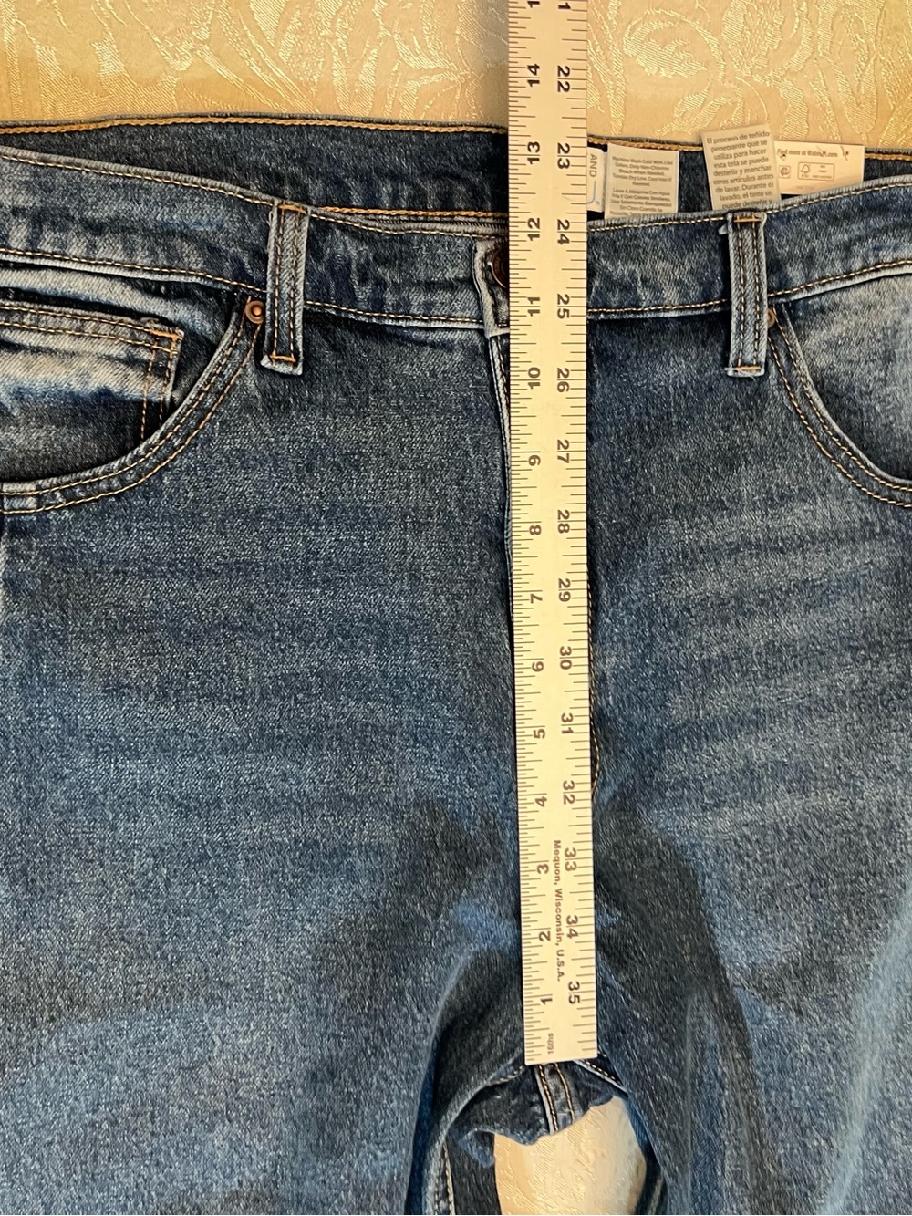 Dark Blue Barrel Size 16 Denim Jeans NWT - Picture 6 of 10